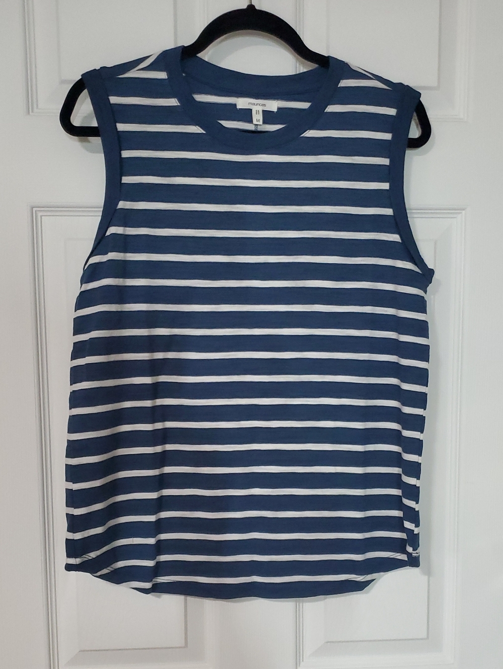 Maurices Navy and White Striped Tank